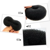 1Pc S M L Black/Brown/Ivory Magic Hair Bun Maker Donut Bagel For Hair Tools Hairpin Hair Accessories For Women Styling Braids 4