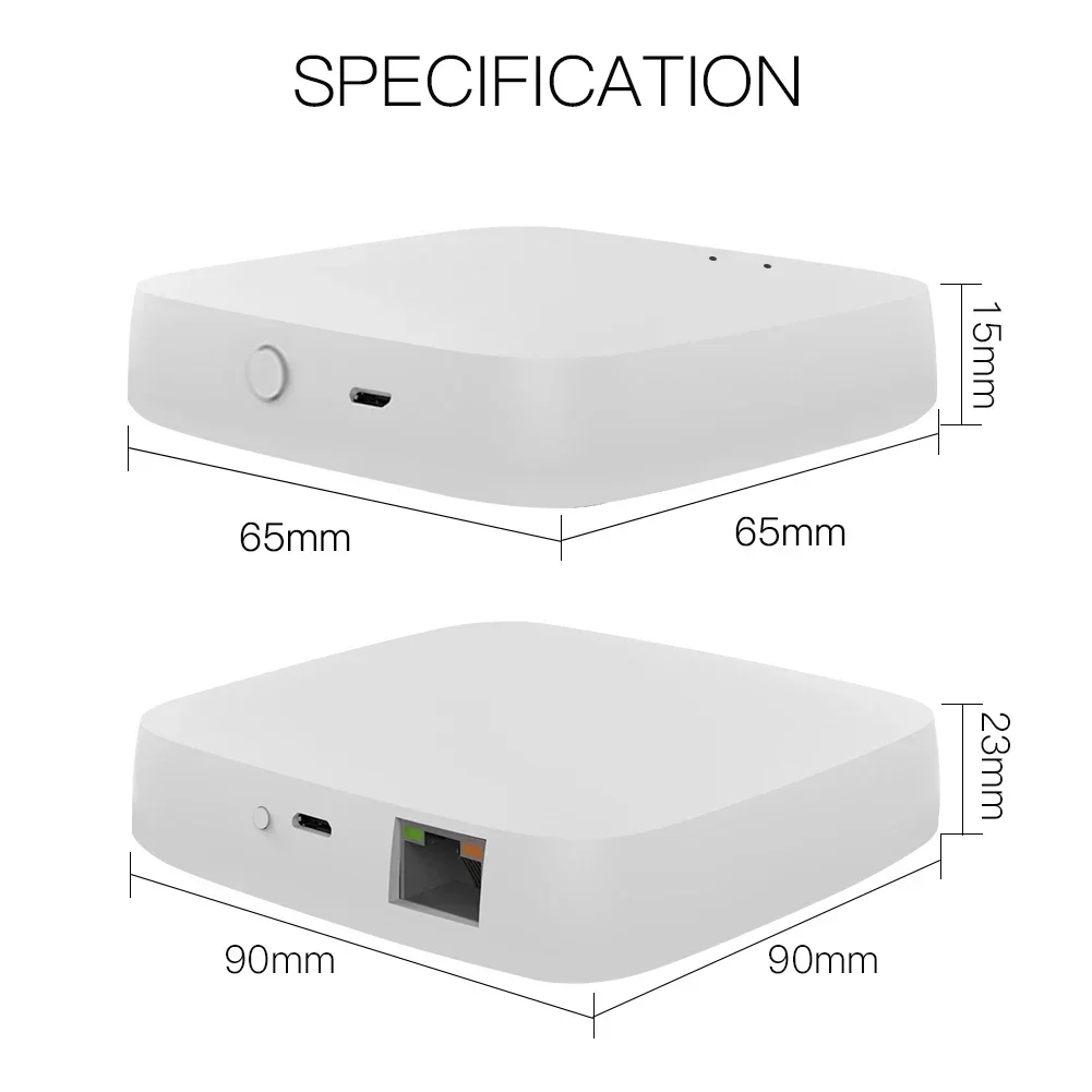 MOES Tuya ZigBee/BLE Smart Gateway Hub Smart Home Bridge Smart Life APP Wireless Remote Controller Works with Alexa Google Home