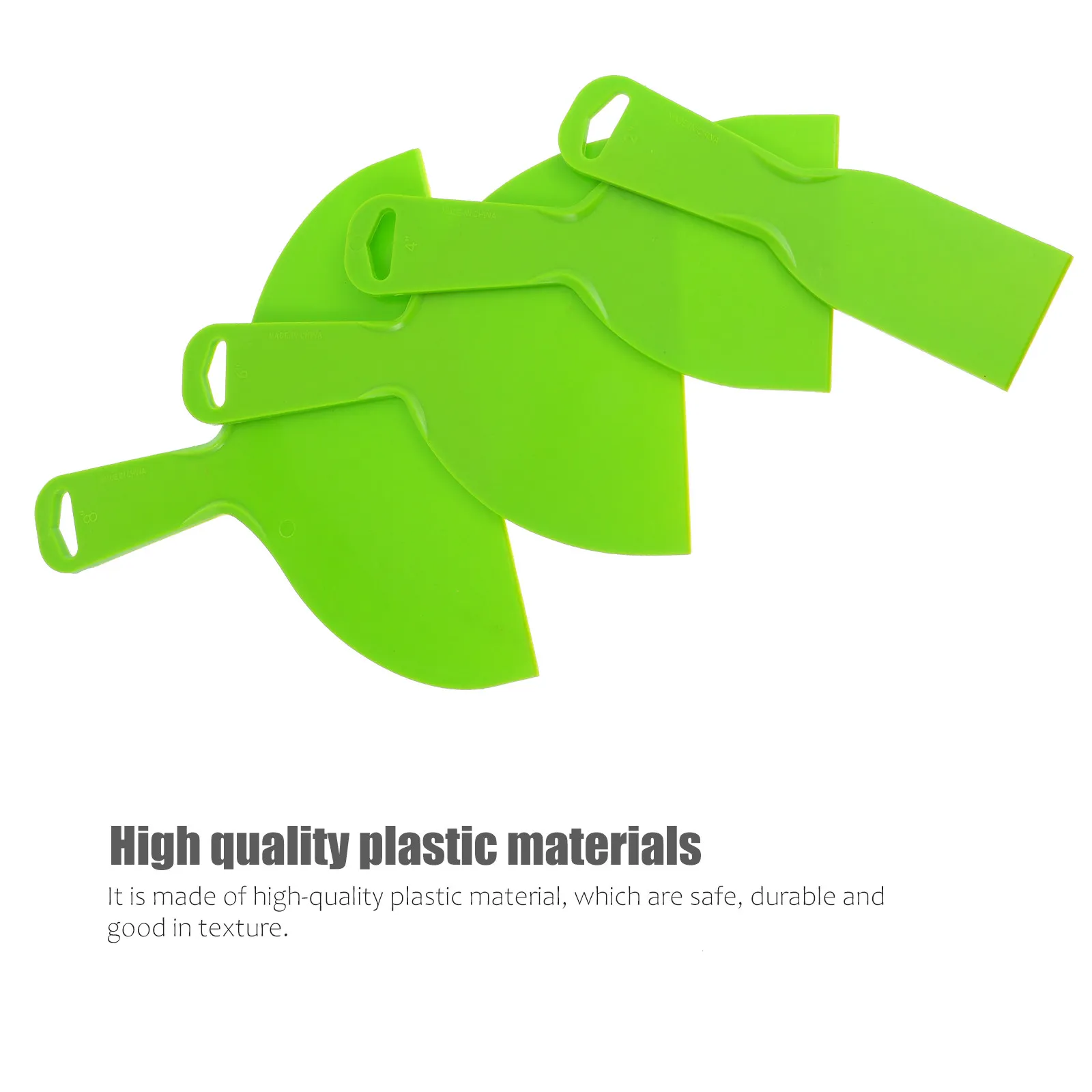 4Pcs Flexible Putty Knife Plastic Wall Scraper Multi Purpose Tile Scraper for Painting Stripping Floor Glue Cleaner Home