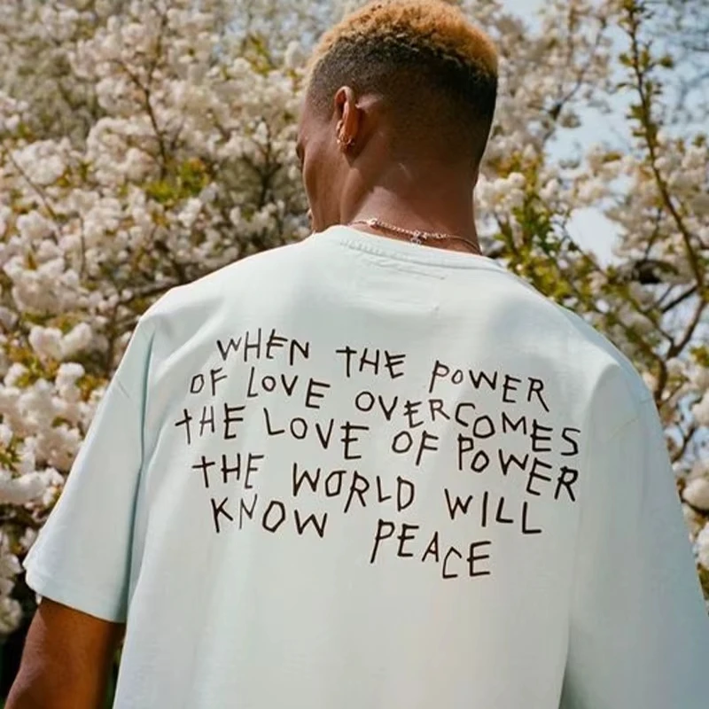 2025 الصيف تي شيرتات قطن خالص الرجال النساء موضة الهيب هوب الصبار جاك فضفاضة قصيرة الأكمام بلايز الرجال تي شيرتات على الموضة الشعبية