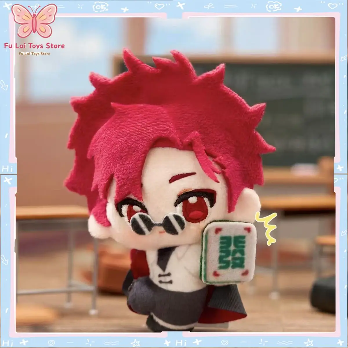 Authentic MINIDOLL Link Click Anime Blind Box 2D Flat Thin Plush Bag Charm Pendant Cute Donghua Character Collectible Toy Gift