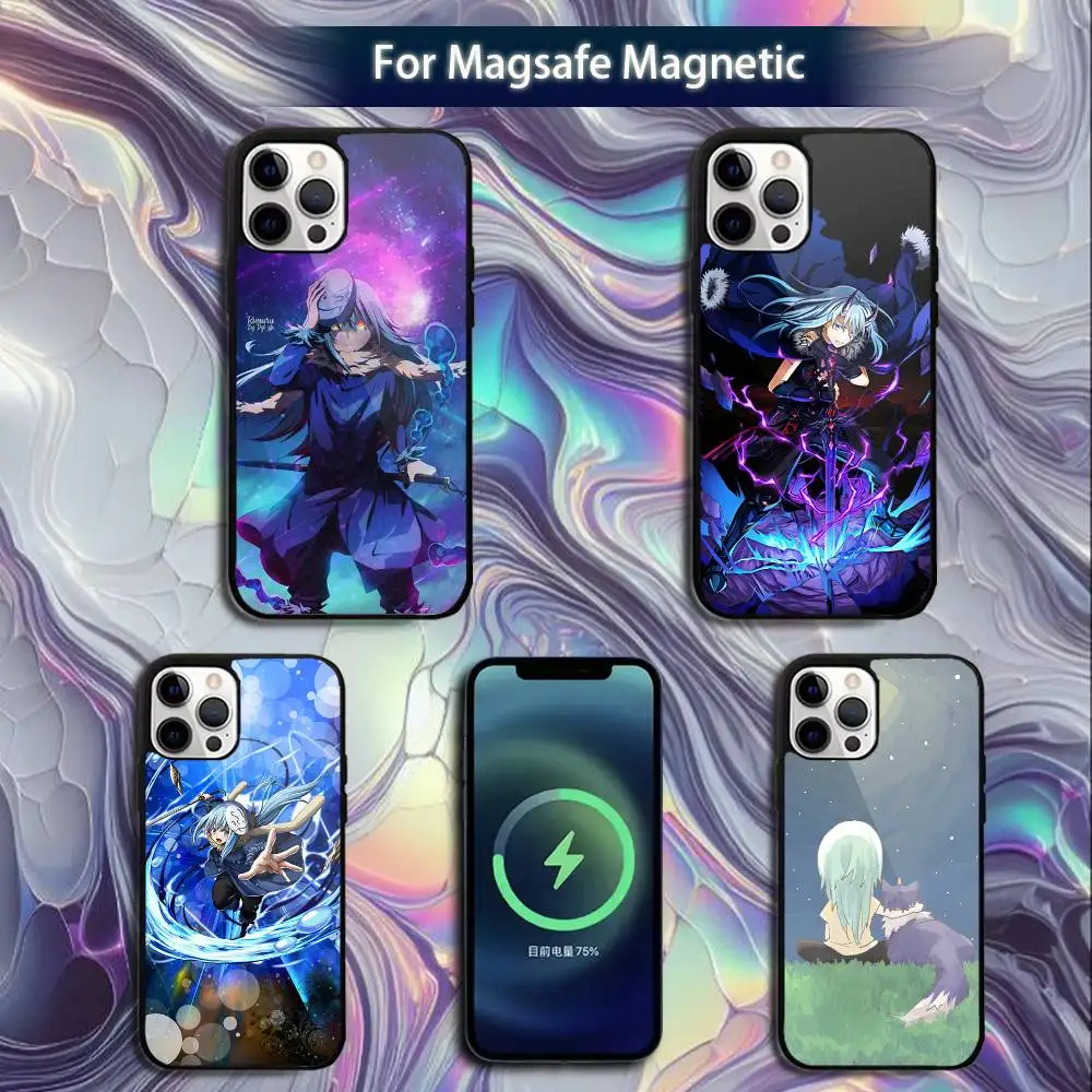 

T-Tensei Slime R-Rimuru Anime Phone Case For iPhone 16e,16,15,14,13,12,11,Plus,Pro,Max,Mini Magsafe Magnetic Wireless Charging