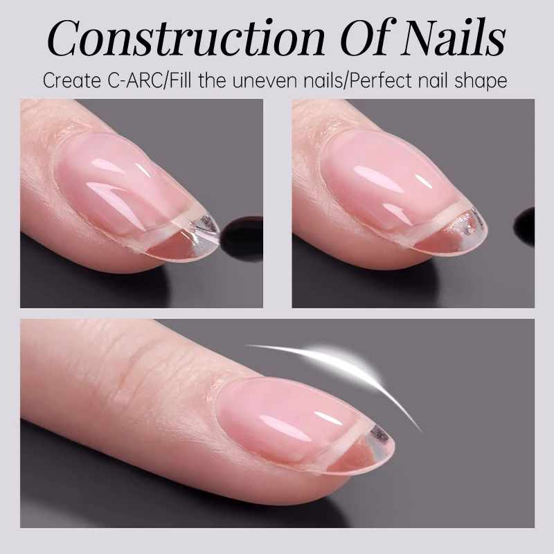 UR SUGAR 15mL Nail Tips Gel for Rhinestones False Nails Super Adhesive Nail Gems Glue for Manicure Base Construction Gel Polish