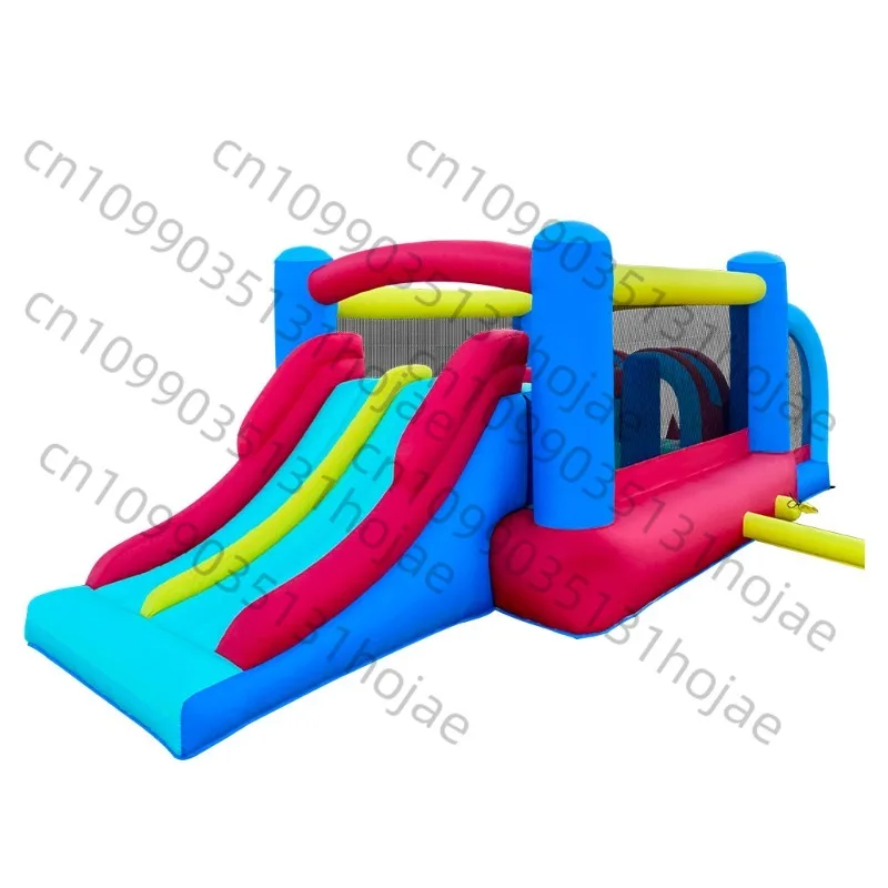 

Inflatable Castle Slide Jumping Bed Combo for Kids, Indoor Outdoor Small Bounce House Play Center