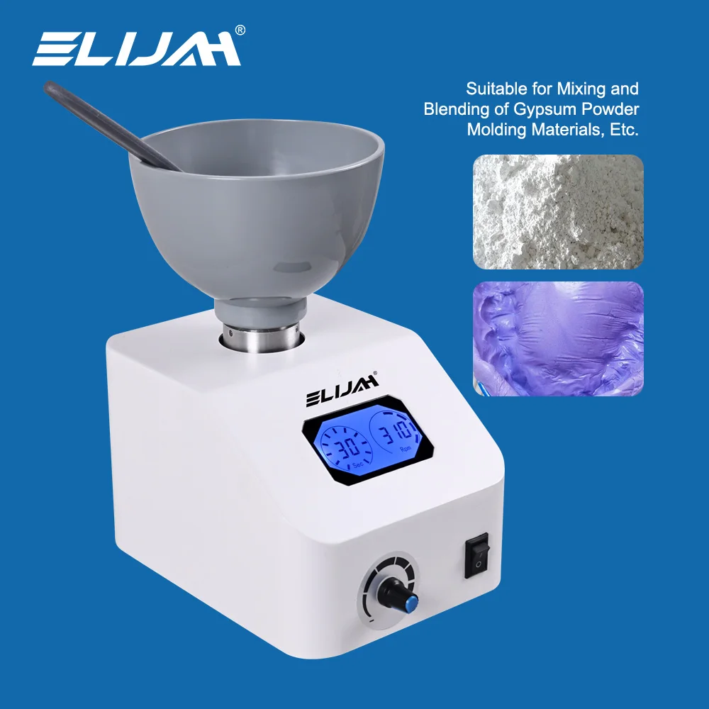 

ELIJAH Dental Material Grinding Mixer Dentistry Alginate Gypsum Powder Molding Material Mixing Machine Dentist Lab Equipment