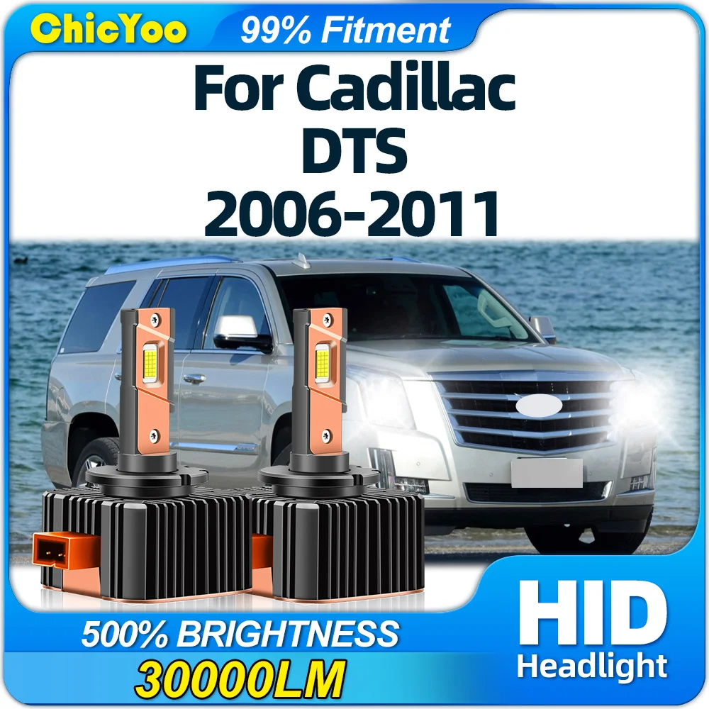 

D1S LED Headlight Bulbs Canbus 30000LM Xenon HID Lights 24V 12V Super Bright For Cadillac DTS 2006 2007 2008 2009 2010 2011