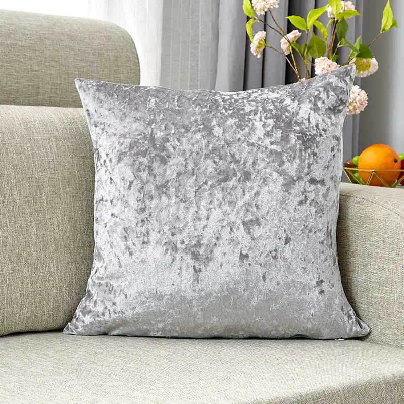 6 colors Pillow Cover Ice Velvet Cushion Cover for Living Room 45x45cm Throw Pillow Cover Home Decorative Pillows Cover for Sofa