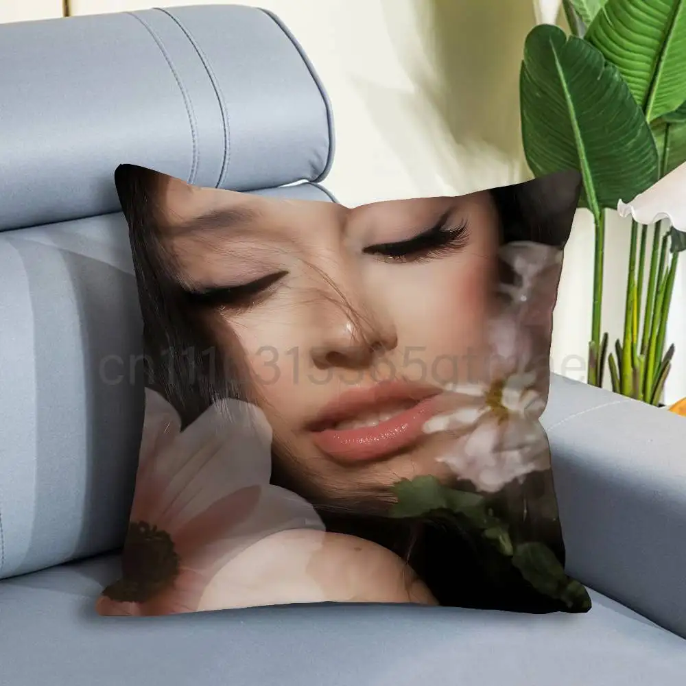 A-Ariana G-Grande petal Pillow Cases for Bedroom Living Room Sofa Home Decor Polyester Cushion Cover with Zipper