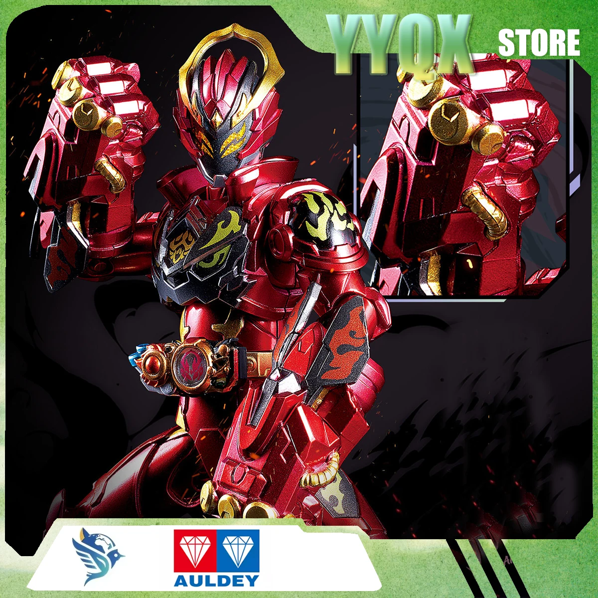 

AULDEY 2026 New Armor Hero Collection Model Periphery Cartoon Boy Transform Surprise Gift Animation Toy Collectibles Ornament
