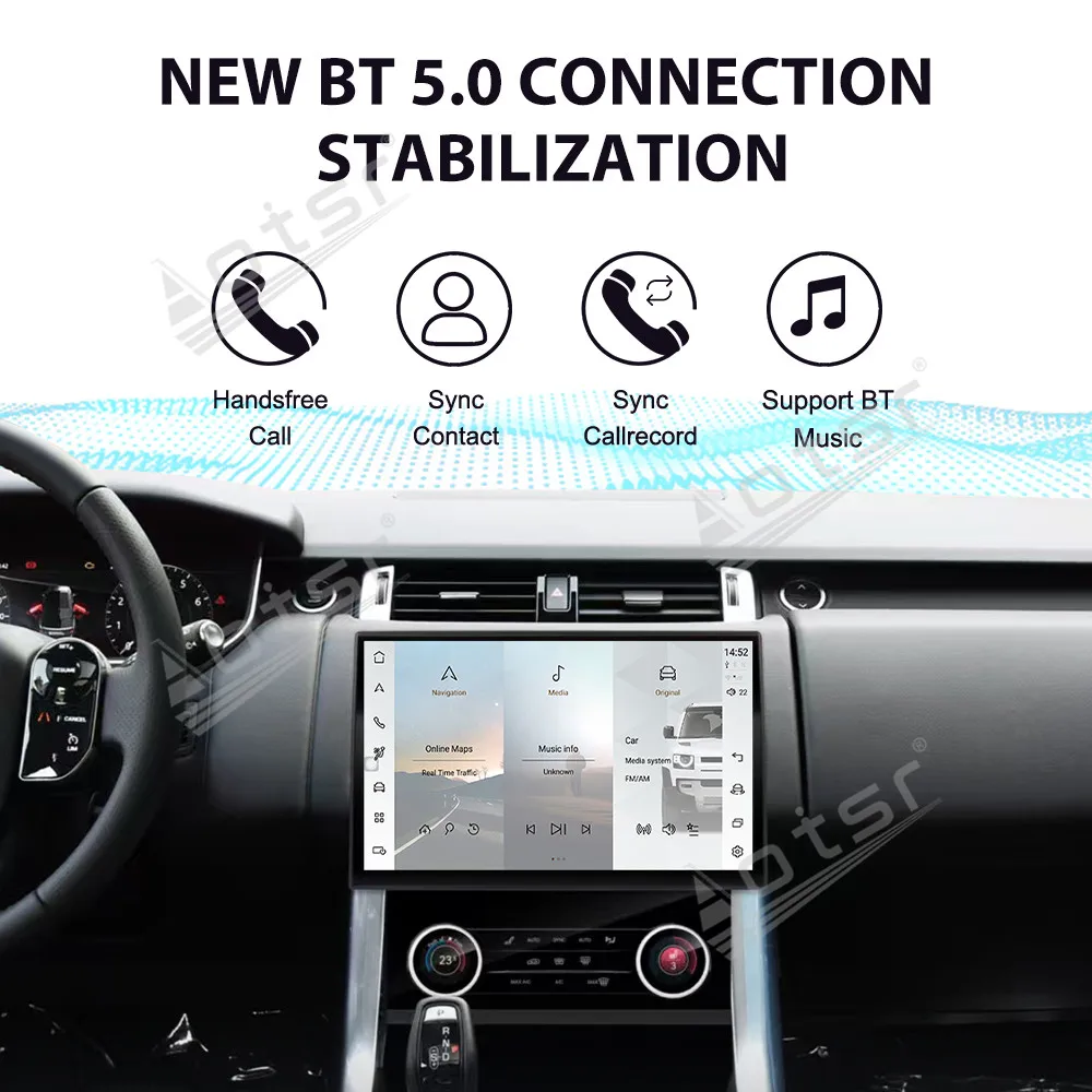 13.3’’ Android 14 Carplay For Land Rover Sport 2014-2017 GPS Navigation Car Radio HD Touch Screen Multimedia Auto Stereo