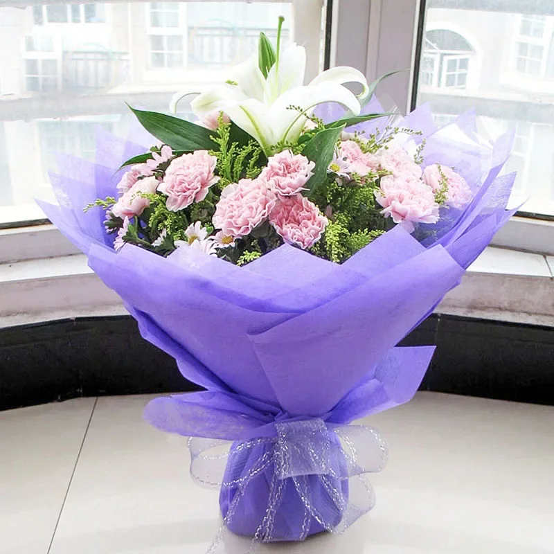 

30pcs Flower Wrapping Soft Inside Paper Solid Color Cotton Paper Handmade Bouquet Lined DIY Rose Paper Bouquet Wrapping Paper