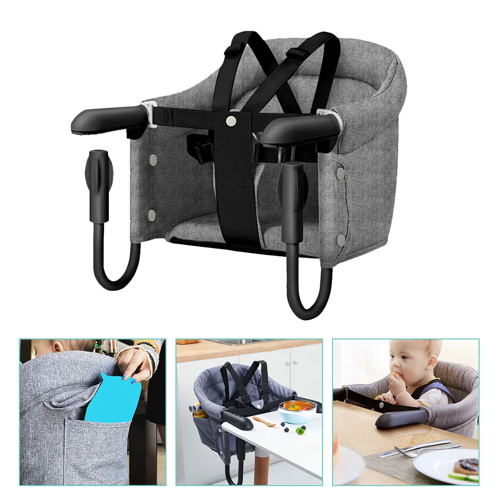 Baby Dining Table and Chairs High Portable Attachable Feeding Seats Clip on Oxford Cloth Hook Child Fast baby dining seat chair