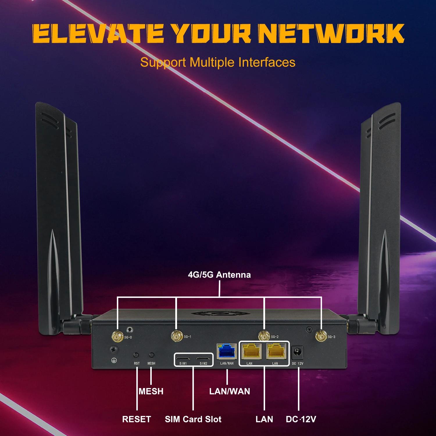 MSSUNCOMM O8 المنزل الذكي 5G بطاقة Sim راوتر AX3000 5G NR WiFi6 MESH شبكة جيجابت ميناء VPN 5G راوتر لاسلكي