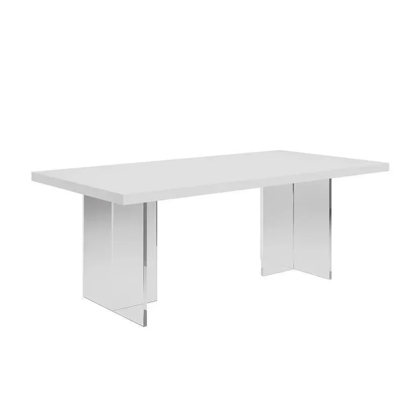 Light luxury minimalist table legs acrylic household living room table legs simple dining table support legs solid wood office