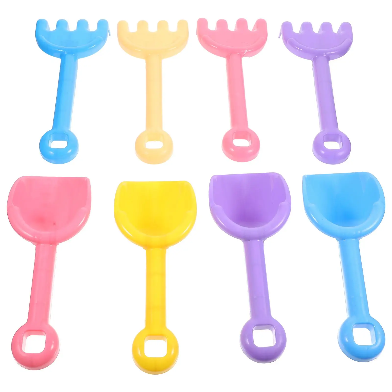 

8 Pcs Sand Pool Tools Lightweight Shovels Kids Beach Toys Gardening Accessories Digging Transplanting Summer Colored