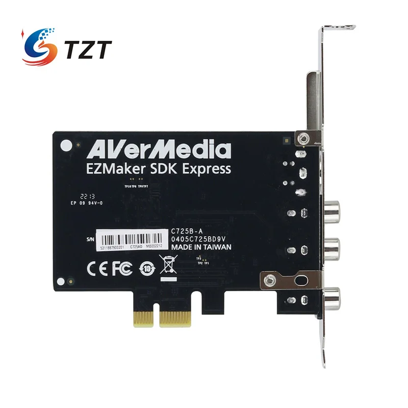 Karta wideo TZT AVerMedia C725B 720x576 karta wideo PCIe obsługuje wejście terminala AV/S dla obrazu medycznego
