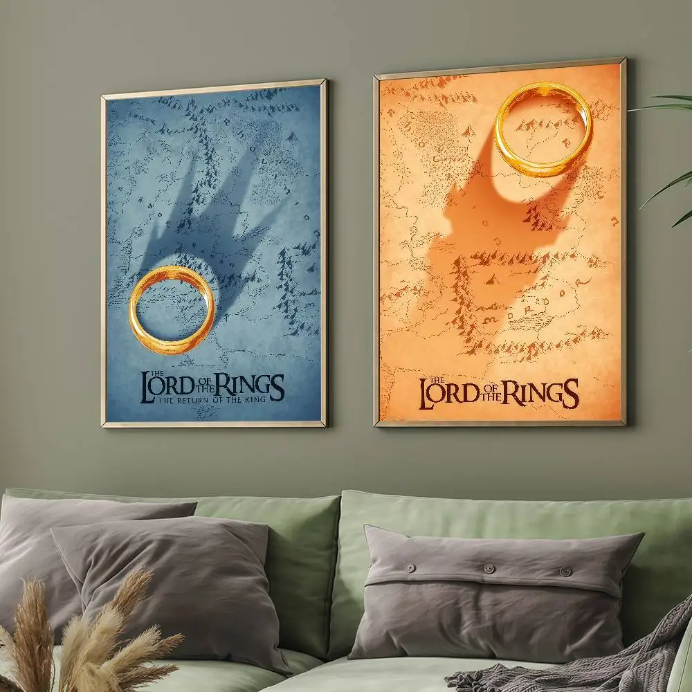 ملصق الفيلم الساخن L-Lord of the R-خواتم مناسب للمنزل وغرفة المعيشة وغرفة النوم والمكتب والبار ملصق تزيين