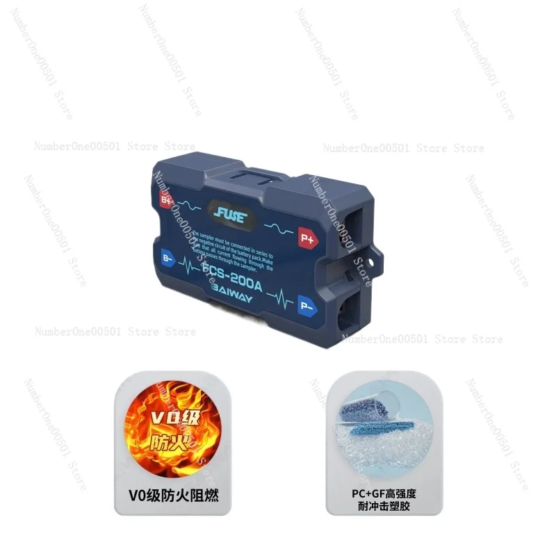 FCS200 TF03K Sampler Power Display Meter for Electric Vehicle RV Lithium Battery Battery Monitor Electrical Tool