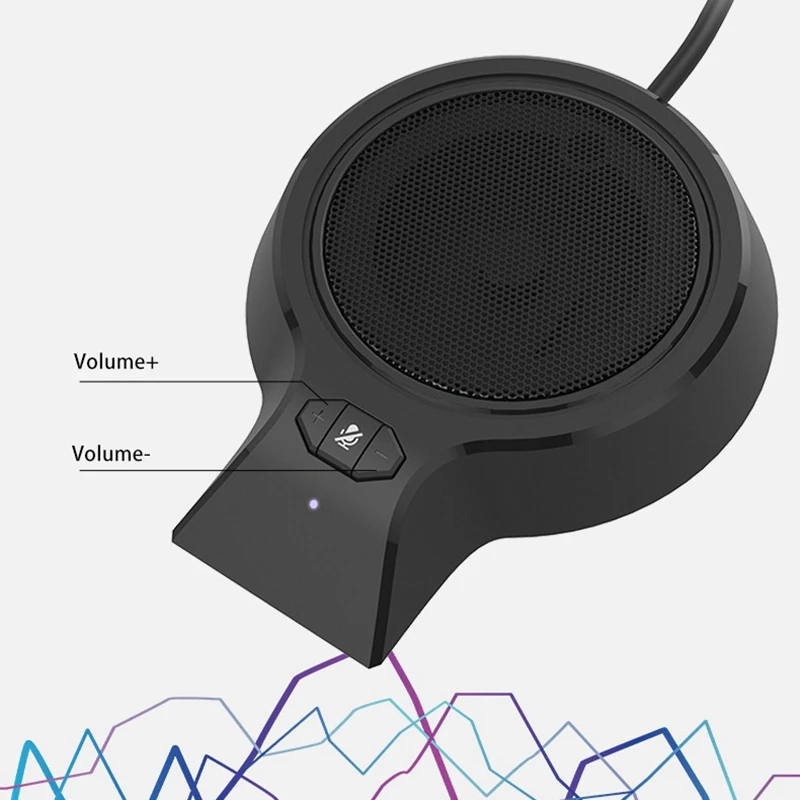 USB Computer Microphone 360 Degree Absorb Computer Mic For PC Video Conference Webcast