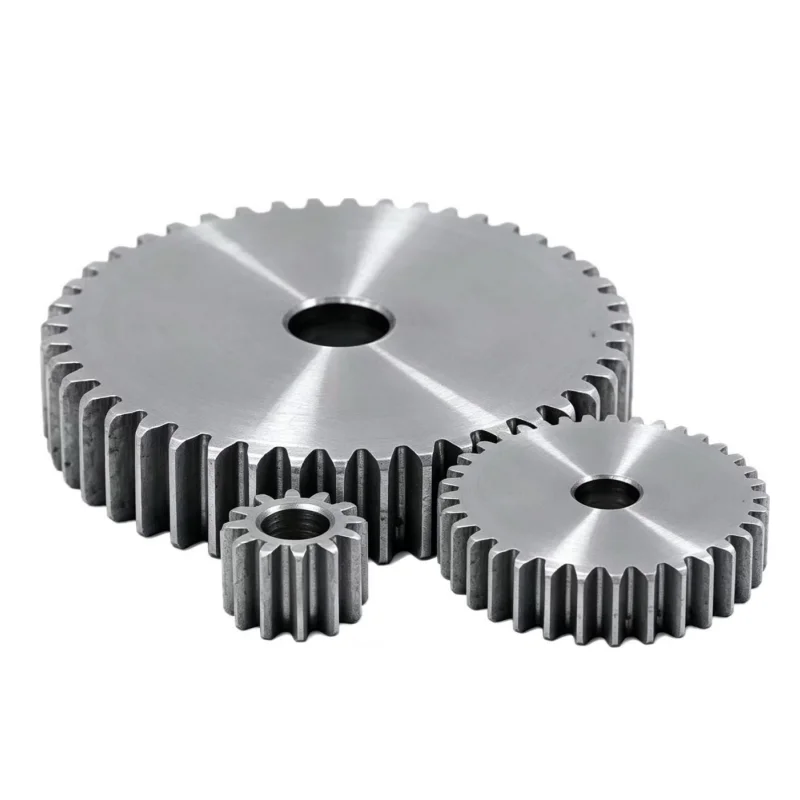 1PC 1 Mod Spur Gear 67T-82T Bore 10/12/14mm 10mm Thickness 45 Carbon Steel Quenching Hobbing Motor Gear CNC Transmission Parts