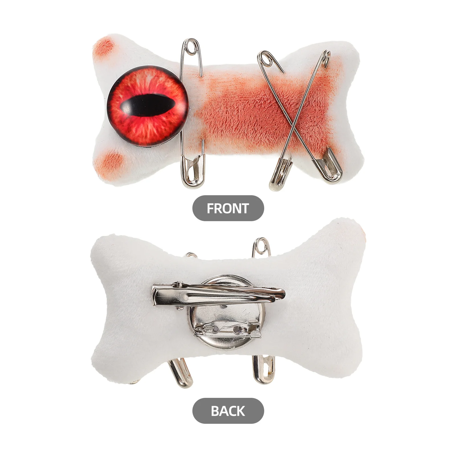 

Small Bone Hair Clip Hairpin Dual Use Brooch Pin Aesthetic for Women Clothes Bag Hat Lapel Bone Hair Clip