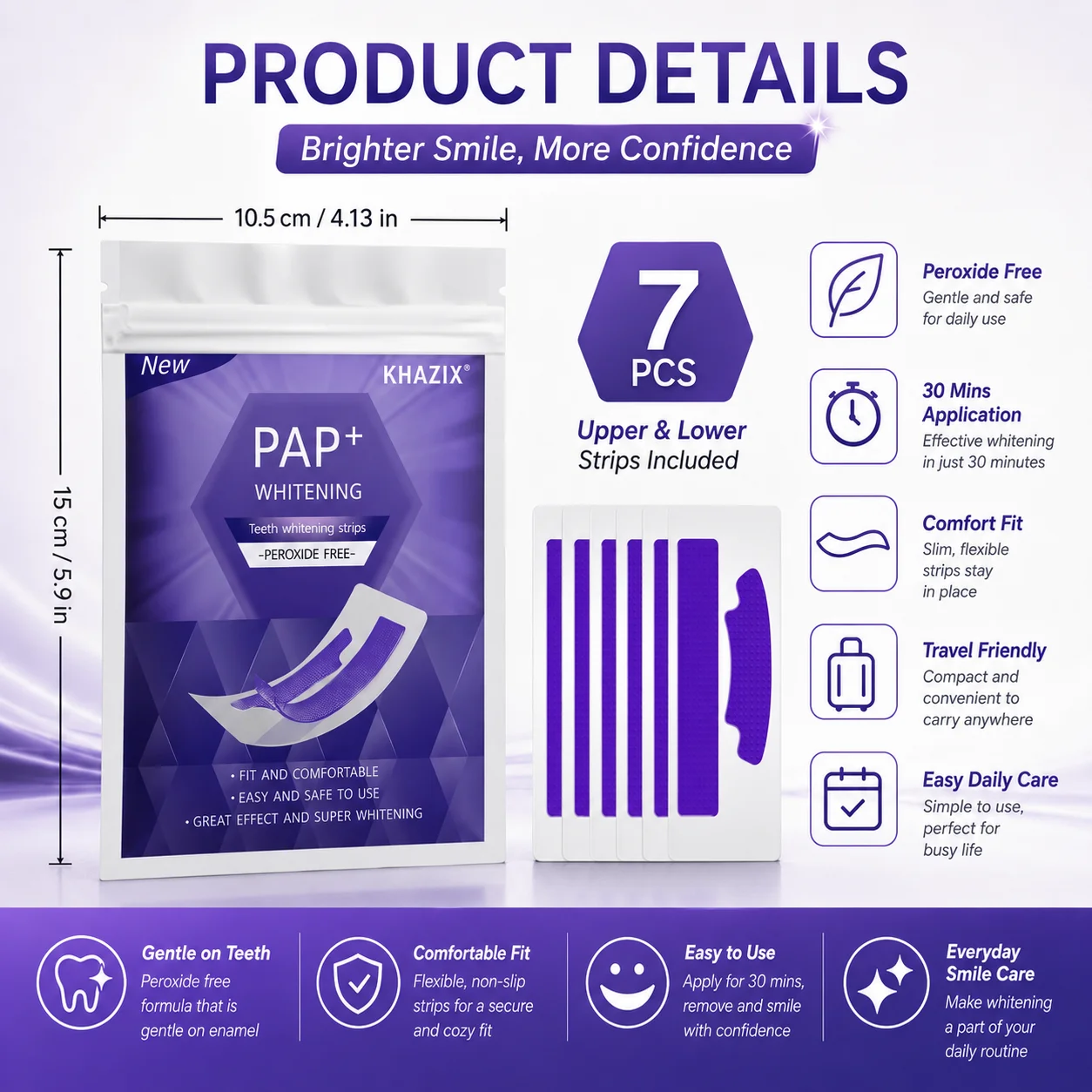 7 pasang Strip Pemutih Gigi un - Teeth Whitening Retainer ulasan dan harga