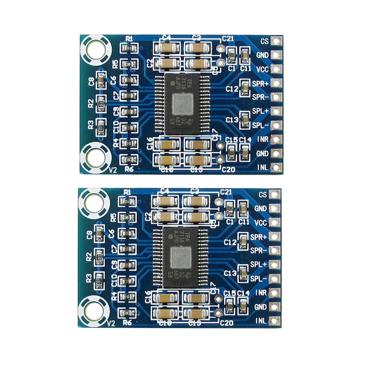 ABUO2PCS TPA3116D2 Mini Digital Amplifier DC12V-24V D Class 50W+50W XH-M562 Amplifier 50W Power Amplifier Board