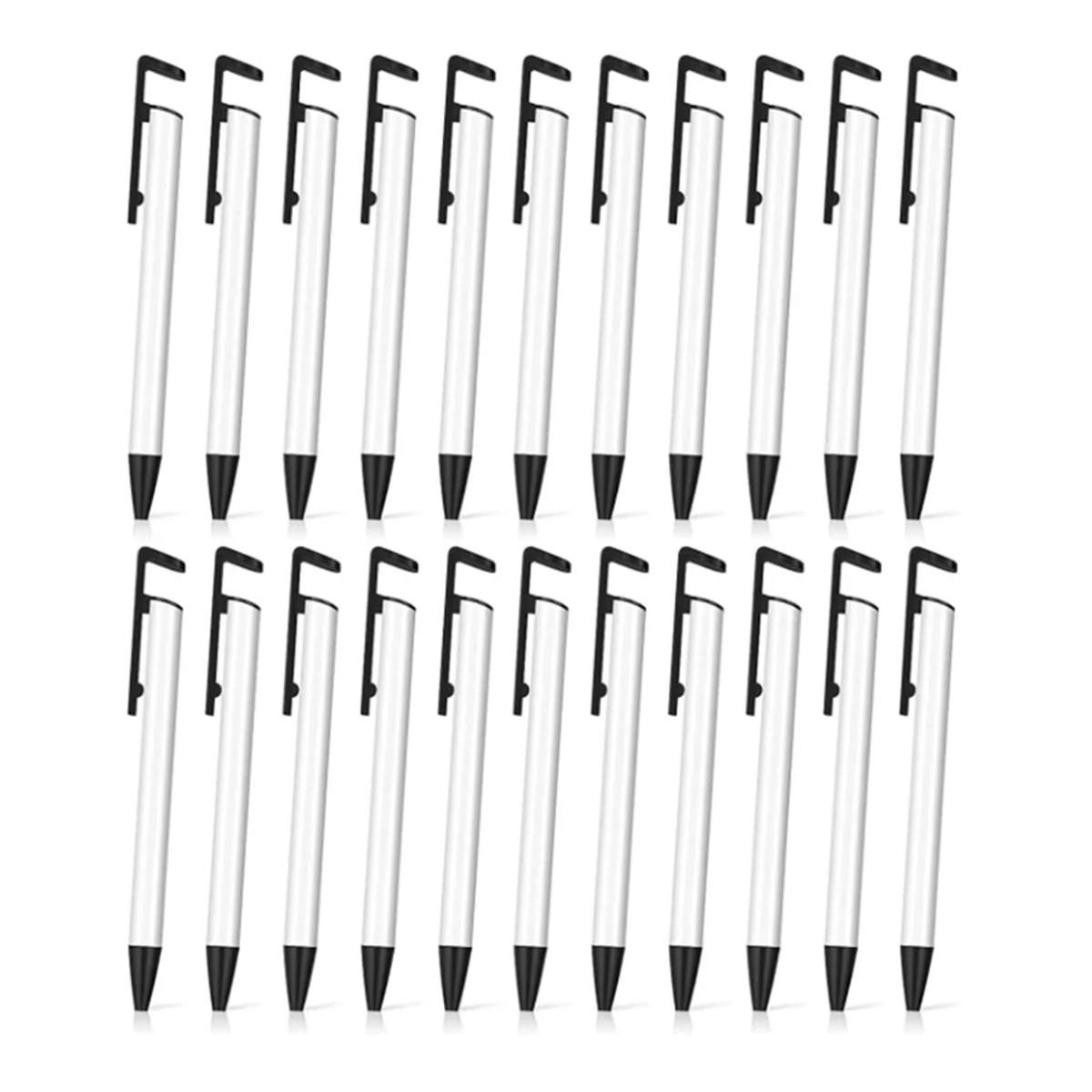 

22 Pcs Sublimation Pens Blanks Bulk with Shrink Wrap Sleeves and Mobile Phone Stand Aluminum Sublimation Blanks-Elect