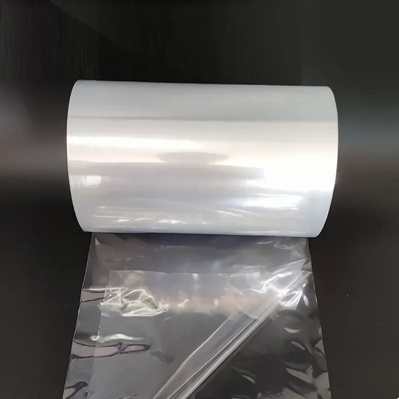 POF Heat Shrink Film Folded Membrane Transparent Thickening Plastic Protective Films Food Grade Plastic Sealing Tea Roll Packing