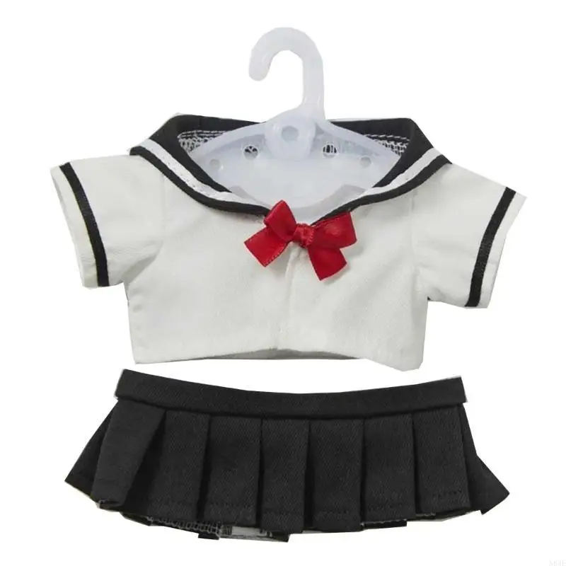 N84E Puppenkleidung für Kinder 8 lebensechte Wiedergeborene Puppen-Rag-Doll-Accessoires Plüsch Puppen Kleidung gefülltes Set