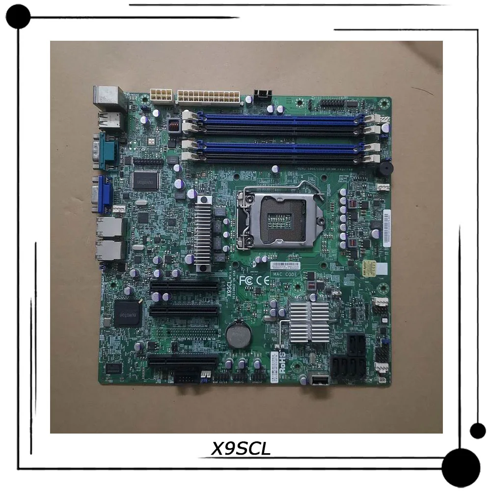 X9SCL For Supermicro One-way Server UATX Motherboard LGA 1155 Intel C202 Xeon E3-1200 v2 Series 2/3rd Gen Core i3 DDR3 PCI-E3.0