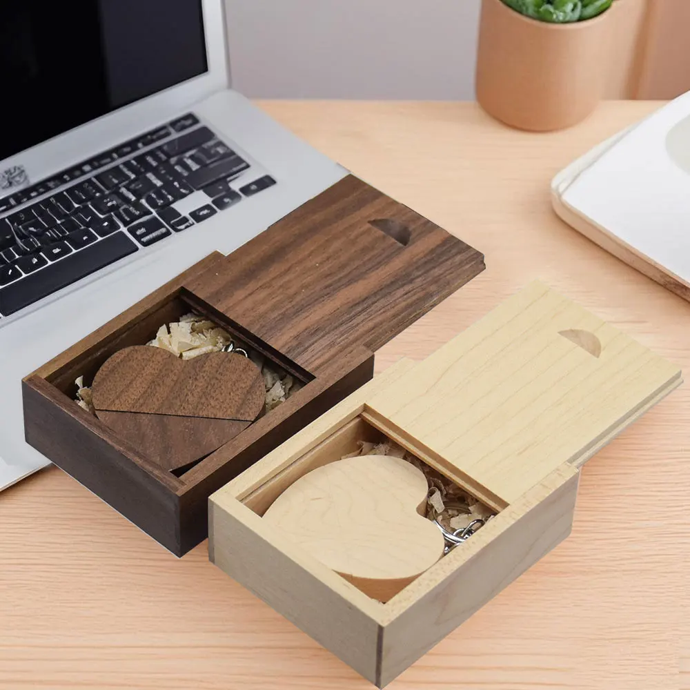 20 قطعة مجموعة عالية السرعة USB 3.0 القلم محرك عصا خشبية القلب محرك فلاش USB 4 جيجابايت 8 جيجابايت 16 جيجابايت 32 جيجابايت 64 جيجابايت 128 جيجابايت هدايا الزفاف