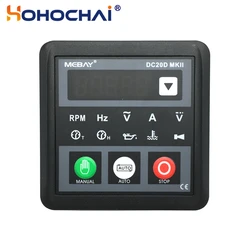 Mebay DC20D MKII Generator Control Module DC20D Small Diesel Genset Controller Panel USB Programmable PC Connection