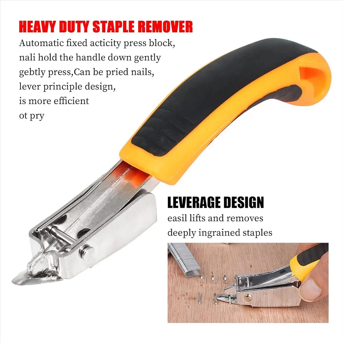 A58Z Duty Canvas Pliers and Staple Remover Set, Stainless Steel Anti- Canvas Stretching Pliers Stretcher with Spring