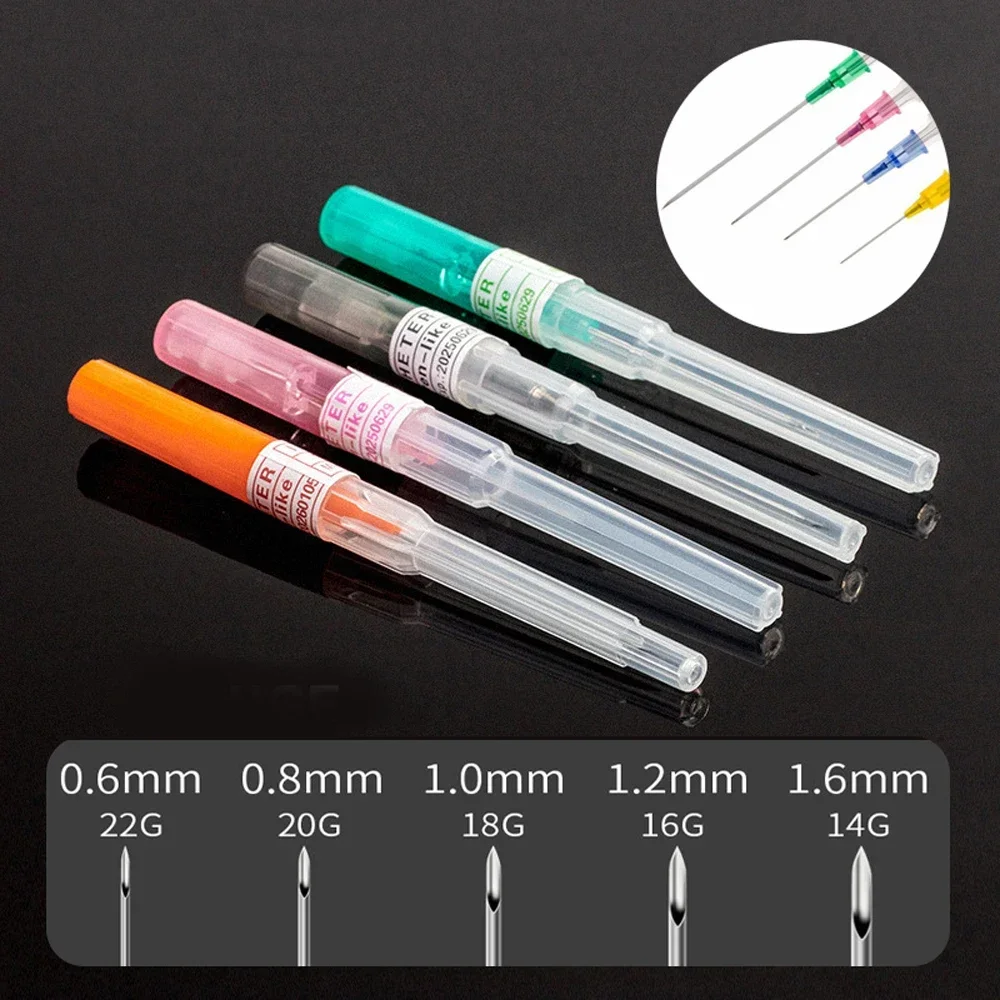 

1-3PCS Disposable Body Piercing Needles I.V Catheter Tattoo Sterilised Cannula Ear Nose Septum Navel PIERC 14G 16G 18G 20G 22G