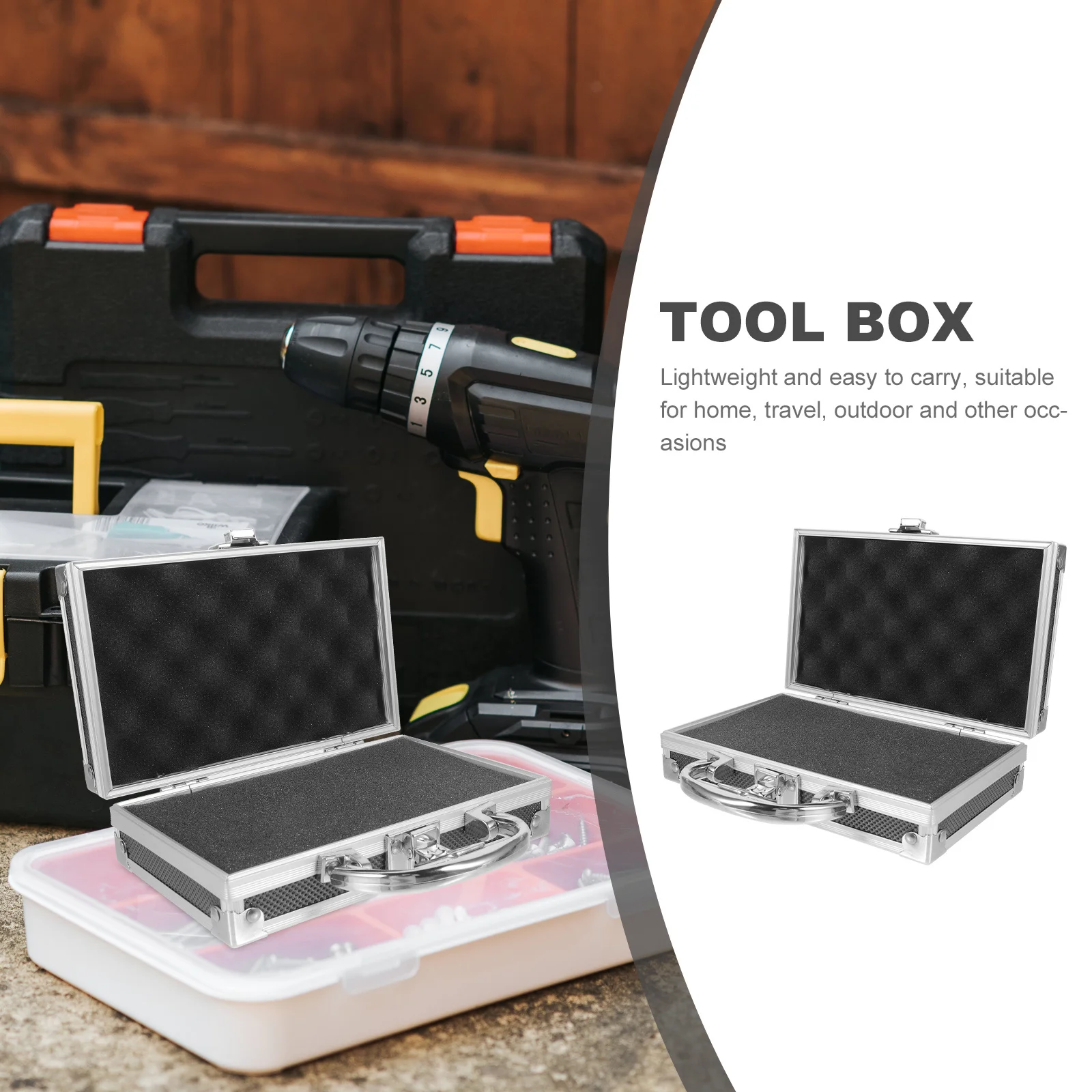 صندوق تخزين الأدوات المحمولة منظم سبائك الألومنيوم اللوازم الطبية السفر الإسعافات الأولية صندوق تخزين الأدوات حقيبة السفر