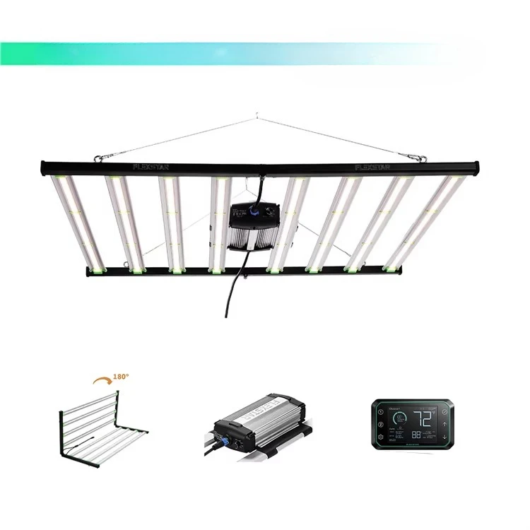 

High Yields 8 Bars Foldable Full Spectrum 4X4Ft Dimmable Grow Light Samsung Diode 720W