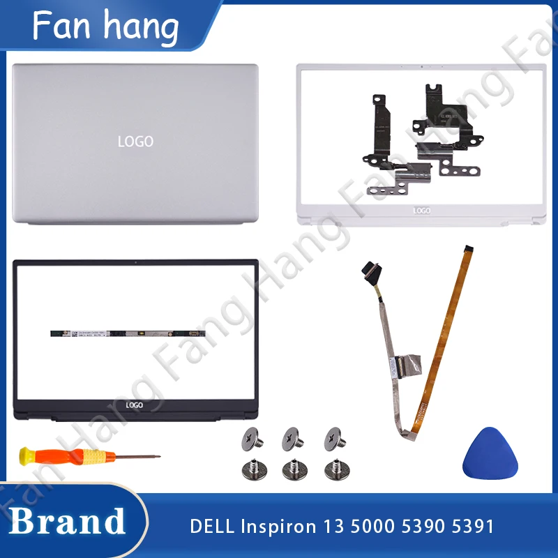 

New Cover For Dell Inspiron 13 5000 5300 5301 Laptop LCD Back Front Bezel Rear Lid Top Case Bottom Hinges Palmrest Replacement