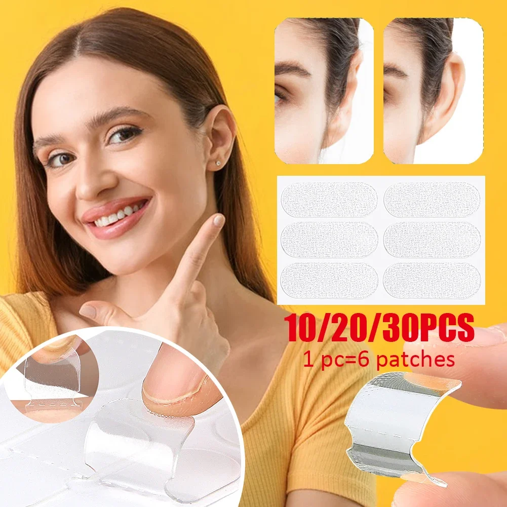 

60-180 патчей, наклейки для ушей эльфа решает проблему большого уха, корректор для гибких ушей, устойчивая к поту самоклеящаяся лента для ушей, наклейка