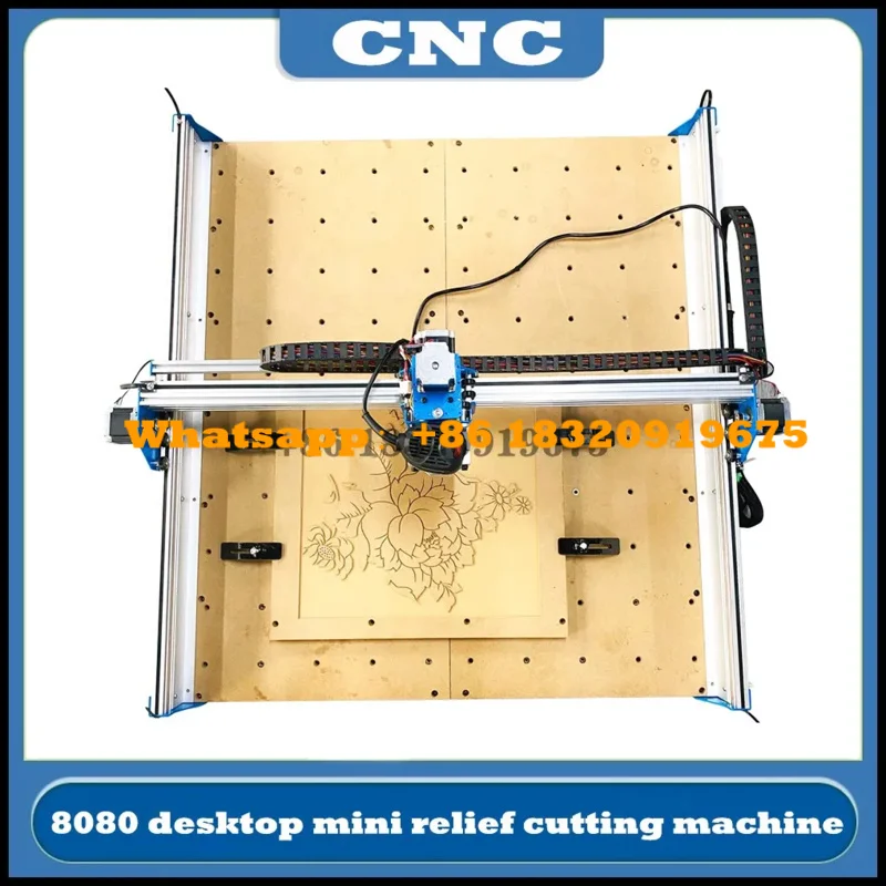 CNC 8080 desktop spindle engraving machine small mini laser cutting punching slotting relief Hot DIY