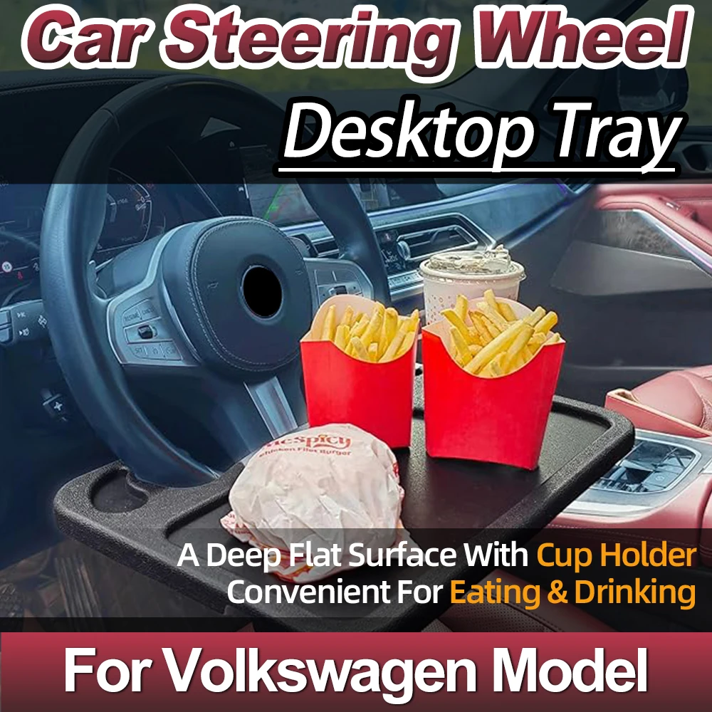 

Portable Car Laptop Computer Desk Mount Stand Eat Work Car Steering Wheel Dining Table Bracket Sturdy Car Table For Volkswagen