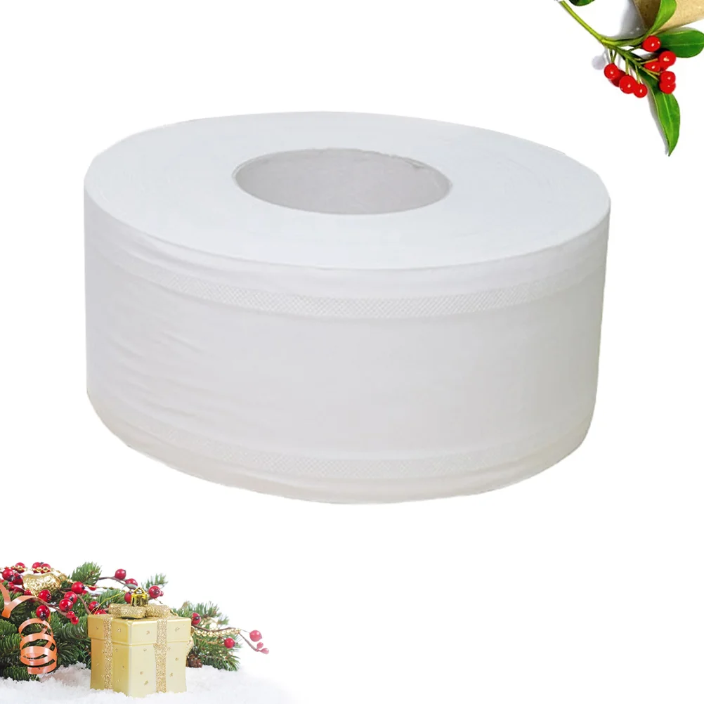 600g Large Roll Toilet Paper Roll Paper Toilet Paper for Office Store Workshop (White) large roll paper