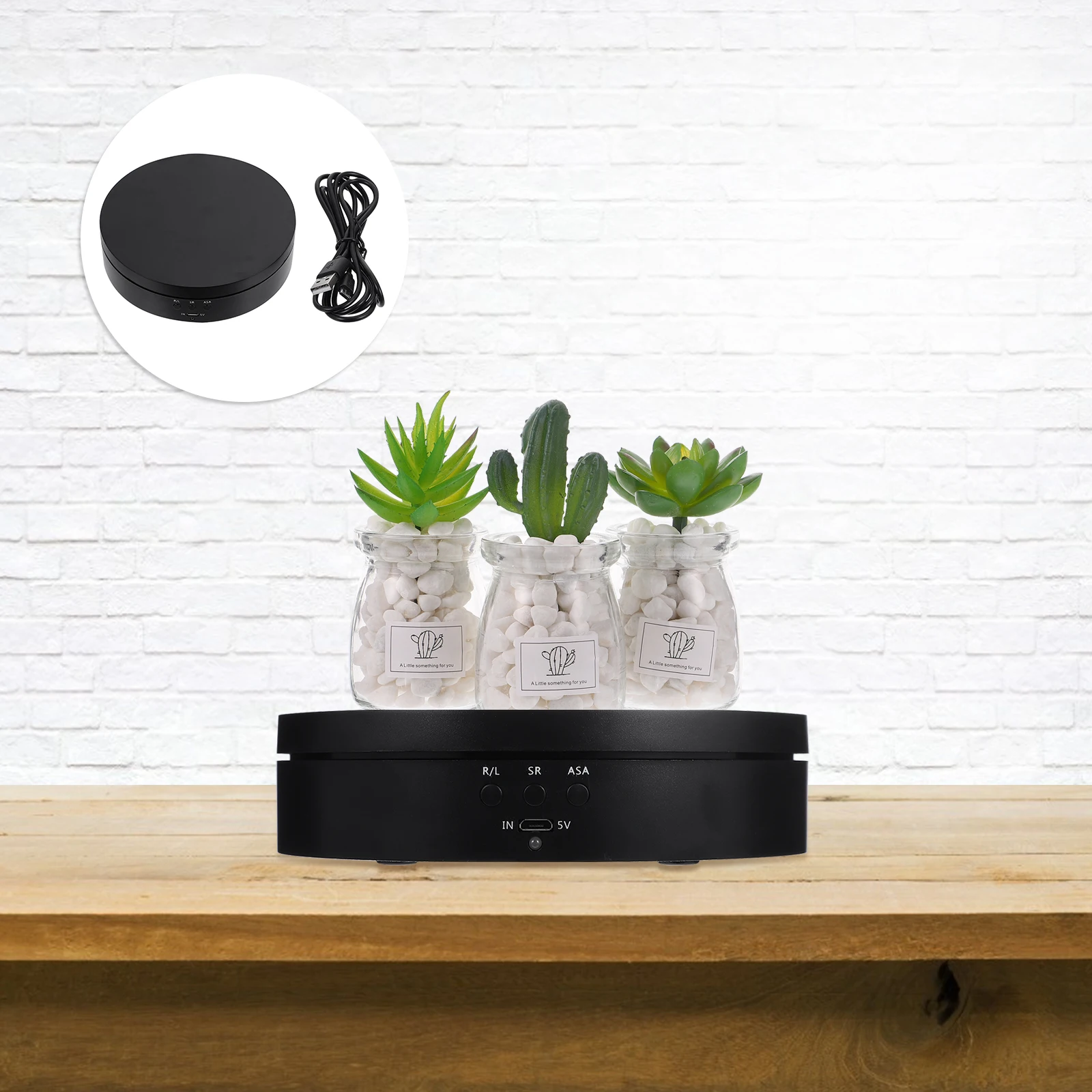 

Automatic 360 Jewelry Display Holder Electric Rotating 3KG Smooth Jewelry Display Holder Spin Black R om Accessories