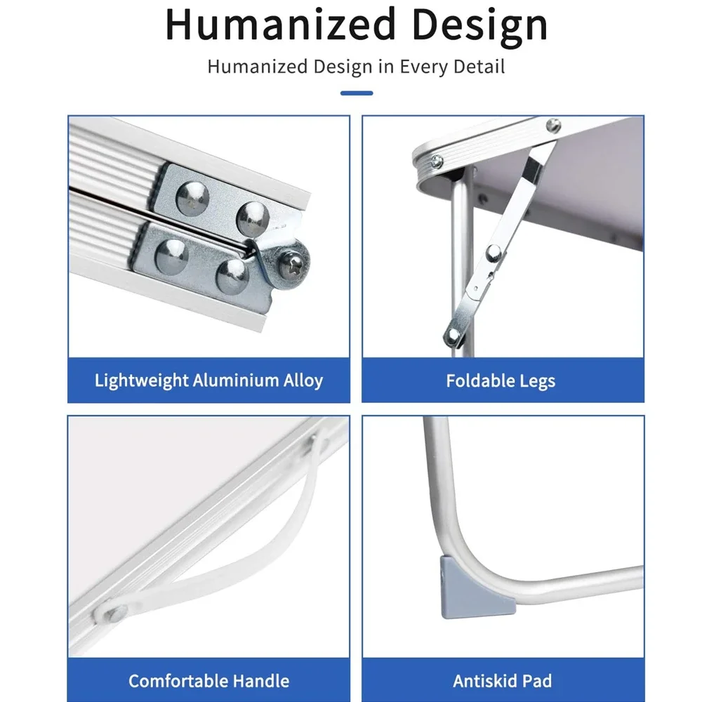 접이식 노트북 책상, 휴대용 접이식 캠핑 테이블, 수납 공간이 있는 미니 피크닉 테이블, 어디서나 독서 거치대