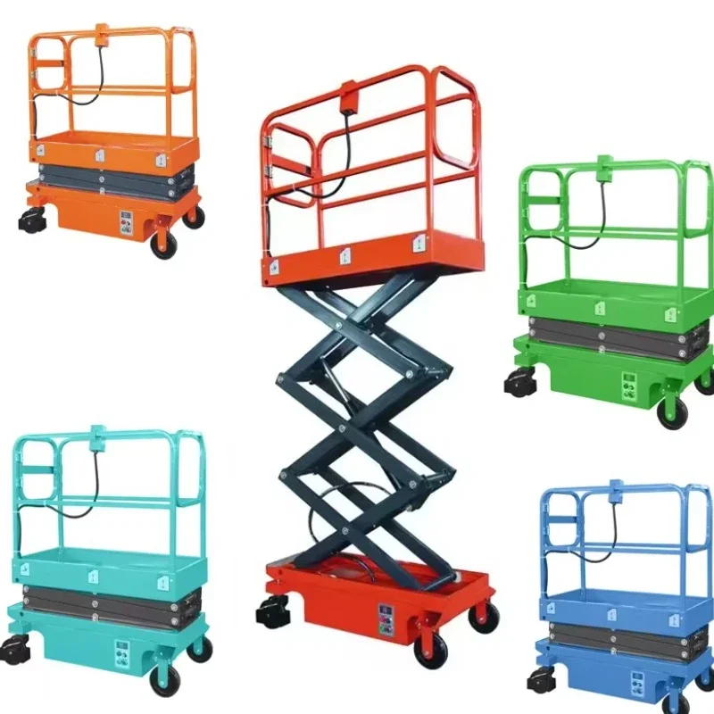 YG 300KG 3.9M Elevated Work Platform Lifts 3m 4.8m Mini Aerial Work Platforms Truck Hoist Mobile Scissor Lift For Construction