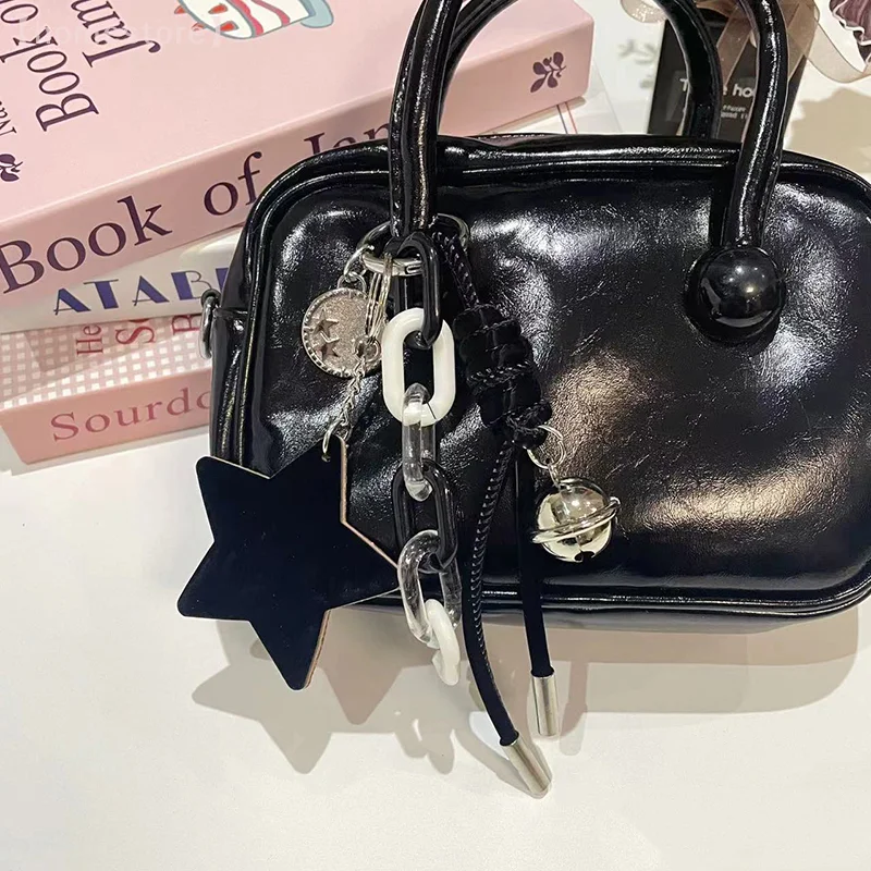 1 pezzo zaino corda appesa nuovo inverno ins stile stella alcali acqua pane tessitura corda pendente borsa decorazione accessori fai da te