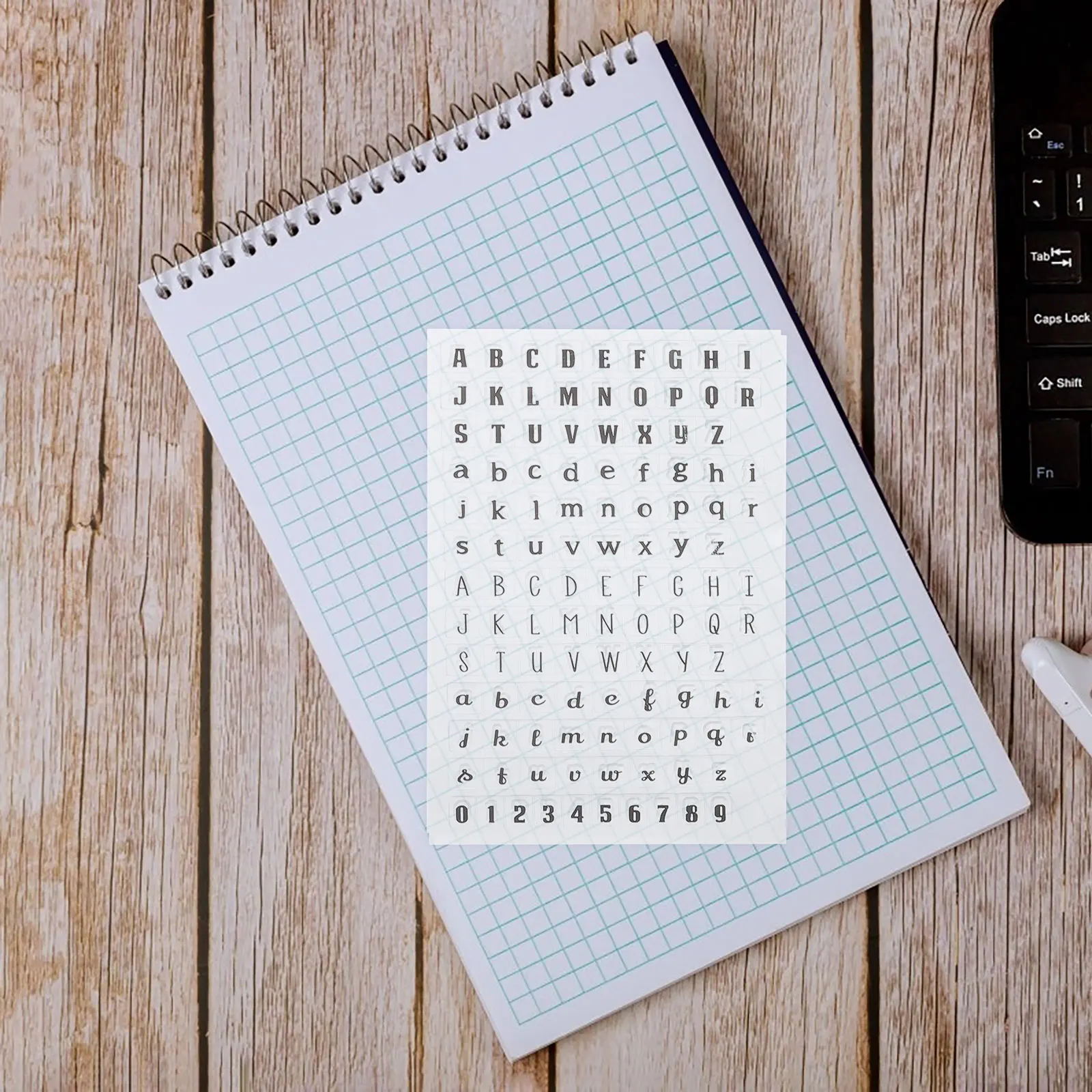 4 Pcs Transparent Silicone Alphabet Clear Map Kit Craft for Card Making Hand Rubber Crafting