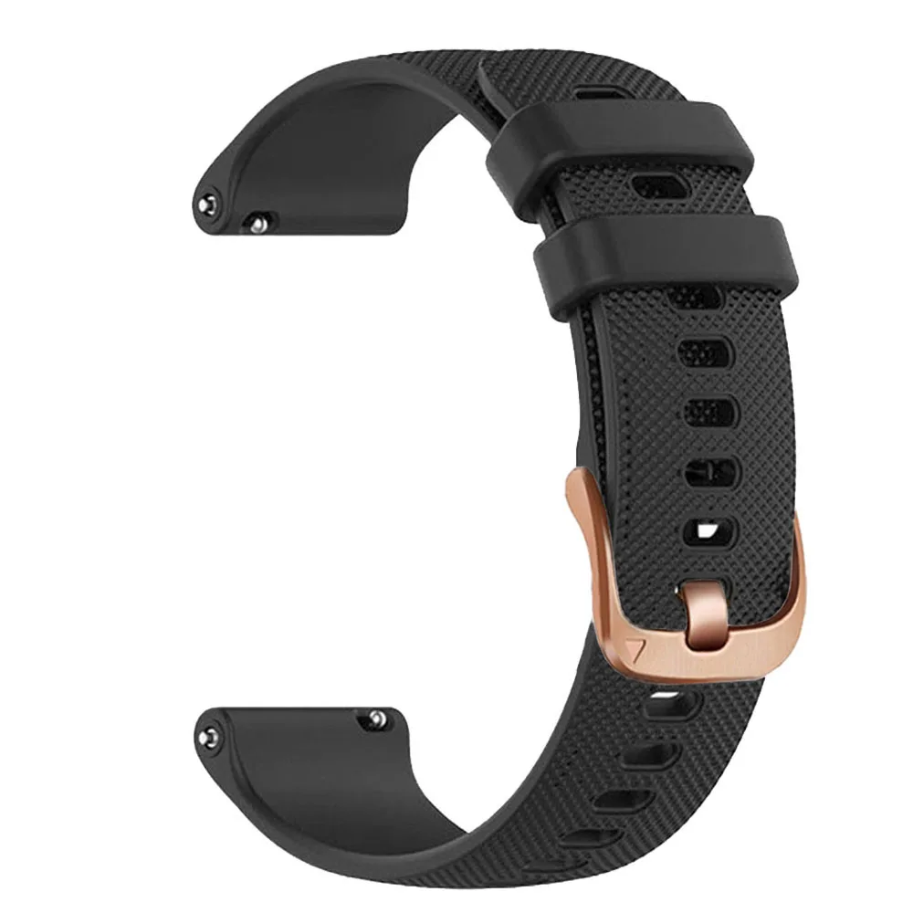 Ремешок для часов 18 мм 20 мм для Garmin Forerunner 165 55 645 245 Vivoactive 4S Vivoactive 5 3 Venu Sq 2 Plus, силиконовый ремешок, аксессуары