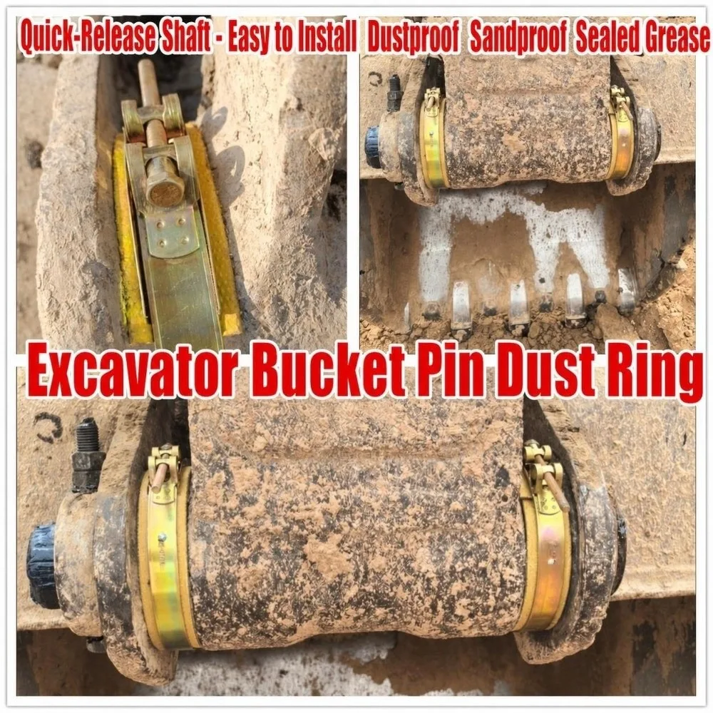 Thick Excavator Dust Boot Wear Proof Clamp Lock Pin Joint Dust Guard Tear Resist Grease Isolate Clamp Type Dust Cover