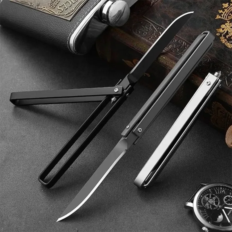 utdoor folding knife portable EDC camping pocket knife, high hardness cutting knife and hiking knife, BBQ knife, survival knife